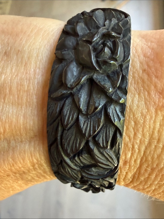 Jewelry - Plastic carved Bracelet-Purchased at Chan Luu showroom